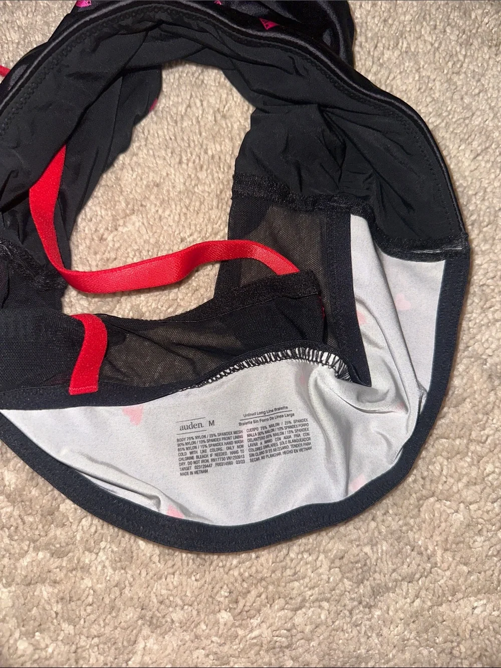 Auden satin bralette